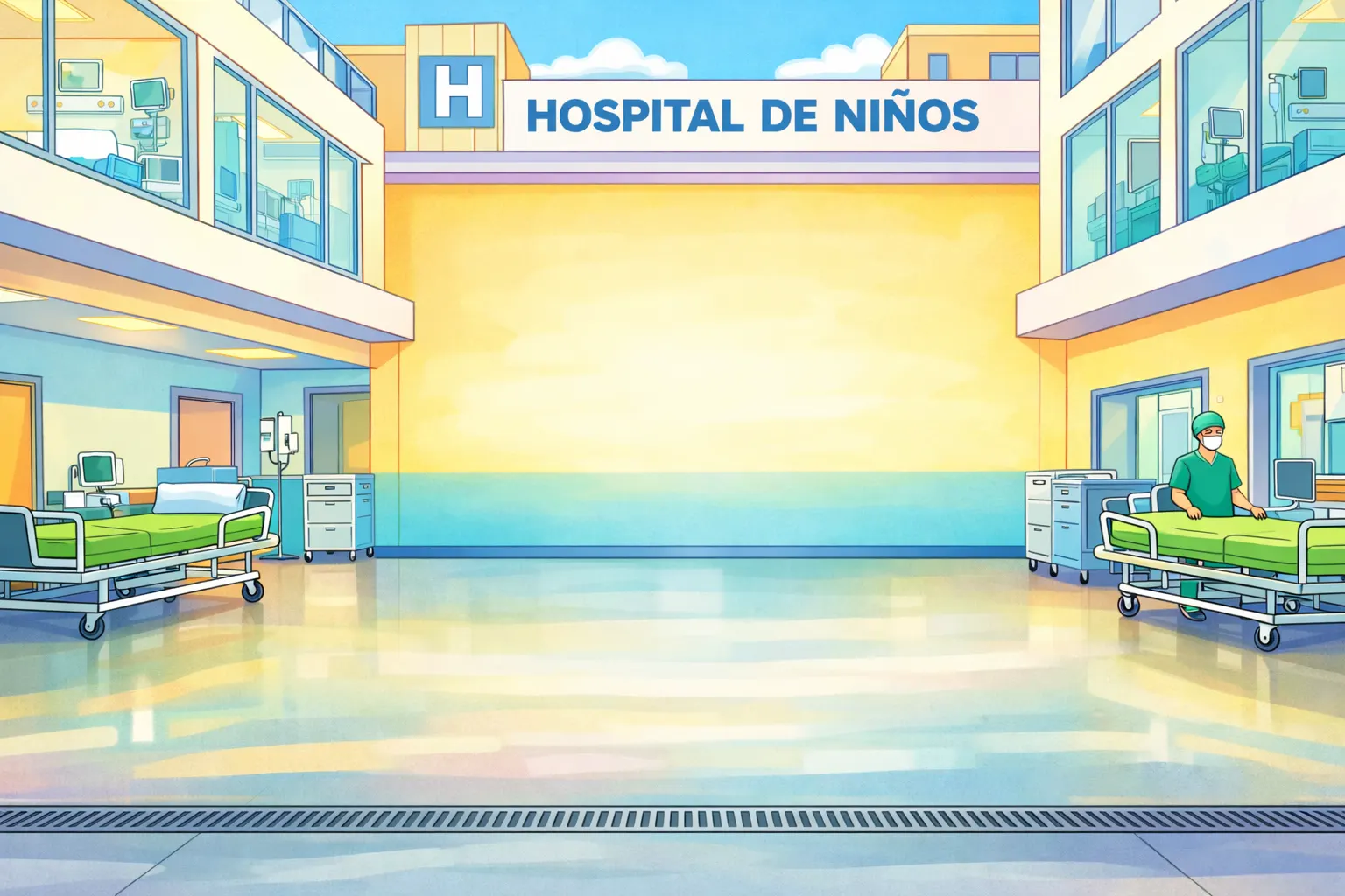 Hospital infantil moderno y luminoso